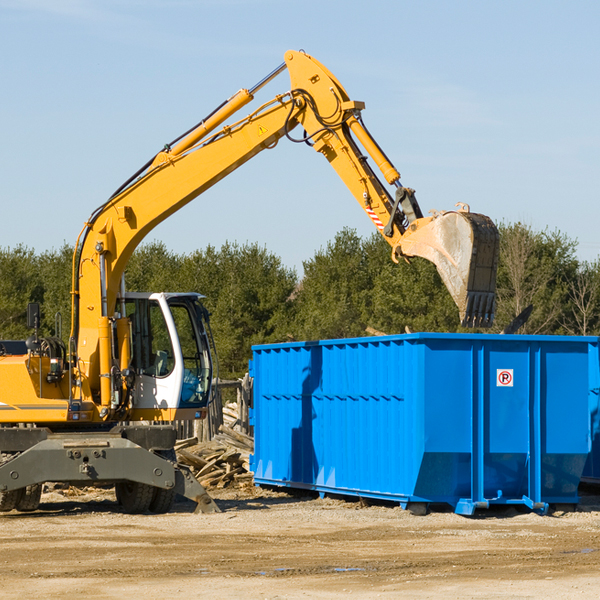 what size residential dumpster rentals are available in Trion GA